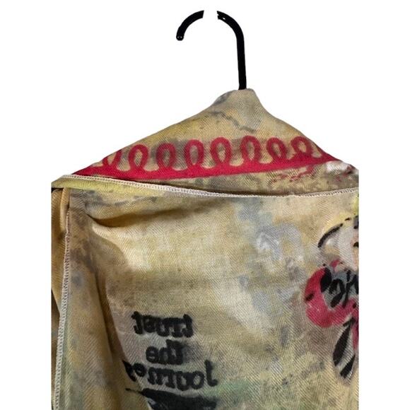 Demdaco Kelly Rae Yellow Multi Sleeveless Bird Trust the Process Vest Women - Picture 8 of 8